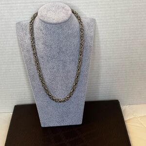 Source Unknown Intricate Byzantine Rope Chain Necklace - stainless steel 18 inch